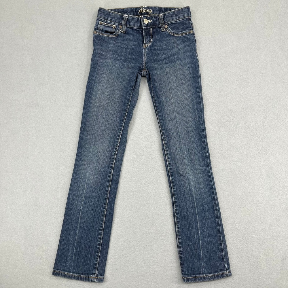 Old Navy Girls Skinny Jeans Dark Wash Denim Size 10 Regular Stretch